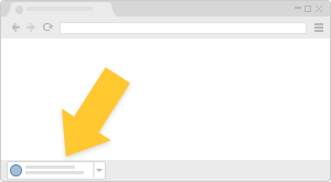 Google Chrome browser- download prompt at the bottom left side of window status bar